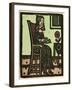 Illustration of English Tales Folk Tales and Ballads. a Woman Drinking a Cup of Tea-null-Framed Giclee Print