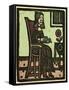 Illustration of English Tales Folk Tales and Ballads. a Woman Drinking a Cup of Tea-null-Framed Stretched Canvas