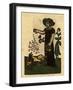 Illustration of English Tales Folk Tales and Ballads. a Woman Feeding Ducks-null-Framed Giclee Print