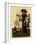 Illustration of English Tales Folk Tales and Ballads. a Woman Feeding Ducks-null-Framed Giclee Print