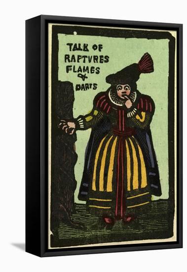 Illustration of English Tales Folk Tales and Ballads. a Woman. Talk of Flames and Darts-null-Framed Stretched Canvas