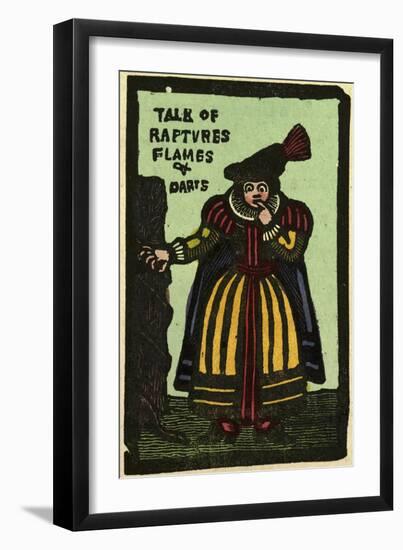 Illustration of English Tales Folk Tales and Ballads. a Woman. Talk of Flames and Darts-null-Framed Giclee Print