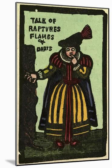 Illustration of English Tales Folk Tales and Ballads. a Woman. Talk of Flames and Darts-null-Mounted Giclee Print