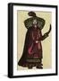 Illustration of English Tales Folk Tales and Ballads. a Woman Wearing a Red Dress-null-Framed Giclee Print