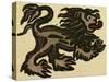 Illustration of English Tales Folk Tales and Ballads. Lion-null-Stretched Canvas