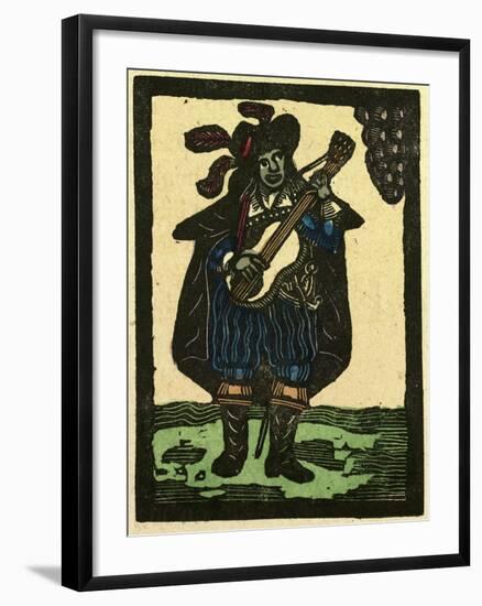 Illustration of English Tales Folk Tales and Ballads. Musician-null-Framed Giclee Print