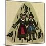 Illustration of English Tales Folk Tales and Ballads, Two Women-null-Mounted Giclee Print