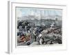 Illustration of Fighting between French and Chinese Forces at Kwang-Chou-Wan-Stefano Bianchetti-Framed Giclee Print