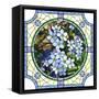 Illustration of Flower Blue Forget-Me-Not-Vertyr-Framed Stretched Canvas