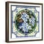 Illustration of Flower Blue Forget-Me-Not-Vertyr-Framed Art Print