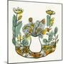 Illustration of Flowers in Vase on Flowerbed-Marie Bertrand-Mounted Giclee Print