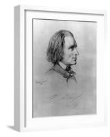 Illustration of Franz Liszt, Hungarian Composer and Pianist-null-Framed Photographic Print