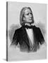 Illustration of Franz Liszt, Hungarian Composer and Pianist-null-Stretched Canvas