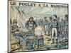 Illustration of French Soldiers Cooking Marengo Chicken-Stefano Bianchetti-Mounted Giclee Print