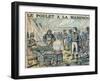 Illustration of French Soldiers Cooking Marengo Chicken-Stefano Bianchetti-Framed Giclee Print