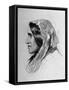 Illustration of George Eliot, English Novelist-null-Framed Stretched Canvas