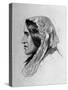 Illustration of George Eliot, English Novelist-null-Stretched Canvas