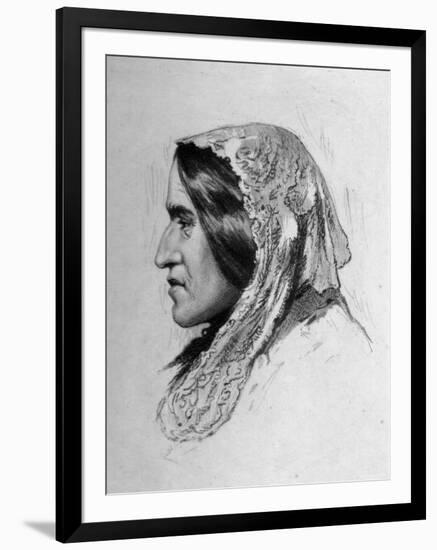 Illustration of George Eliot, English Novelist-null-Framed Photographic Print