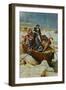 Illustration of George Washington and Men on Frozen Potomac-null-Framed Giclee Print