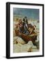 Illustration of George Washington and Men on Frozen Potomac-null-Framed Giclee Print