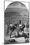 Illustration of Gladiators Fighting in a Roman Arena-null-Mounted Giclee Print