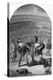 Illustration of Gladiators Fighting in a Roman Arena-null-Stretched Canvas