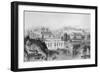 Illustration of Gondolas on River in Rome-null-Framed Giclee Print