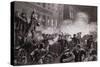 Illustration of Haymarket Riot in Chicago by T. De Thulstrup-null-Stretched Canvas