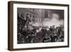 Illustration of Haymarket Riot in Chicago by T. De Thulstrup-null-Framed Giclee Print