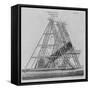 Illustration of Herschel's Giant Telescope-null-Framed Stretched Canvas