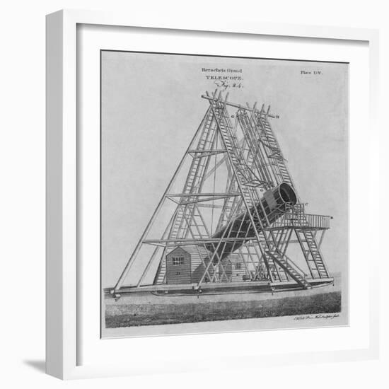 Illustration of Herschel's Giant Telescope-null-Framed Giclee Print