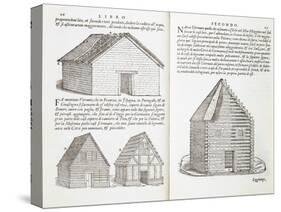 Illustration of House Types-Giovanni Antonio Rusconi-Stretched Canvas