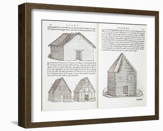 Illustration of House Types-Giovanni Antonio Rusconi-Framed Giclee Print