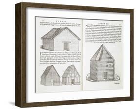 Illustration of House Types-Giovanni Antonio Rusconi-Framed Giclee Print