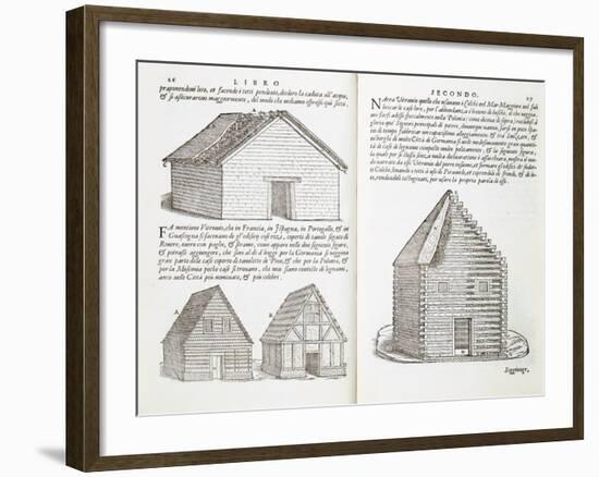 Illustration of House Types-Giovanni Antonio Rusconi-Framed Giclee Print