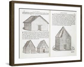 Illustration of House Types-Giovanni Antonio Rusconi-Framed Giclee Print