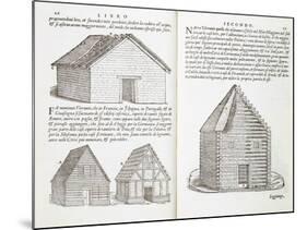 Illustration of House Types-Giovanni Antonio Rusconi-Mounted Giclee Print