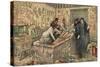 Illustration of Howard Carter and Lord Carnarvon in the Tomb of Tutankhamun-Stefano Bianchetti-Stretched Canvas