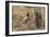 Illustration of Howard Carter and Lord Carnarvon in the Tomb of Tutankhamun-Stefano Bianchetti-Framed Giclee Print