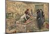 Illustration of Howard Carter and Lord Carnarvon in the Tomb of Tutankhamun-Stefano Bianchetti-Mounted Giclee Print