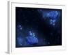 Illustration of Humans and Aliens in Outer Space-null-Framed Photographic Print