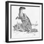 Illustration of Iguanodon-null-Framed Giclee Print