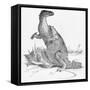 Illustration of Iguanodon-null-Framed Stretched Canvas