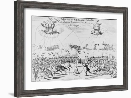 Illustration of Imaginary Use of Armed Balloons-null-Framed Giclee Print