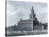 Illustration of Independence Hall-null-Stretched Canvas
