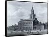 Illustration of Independence Hall-null-Framed Stretched Canvas