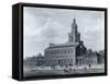 Illustration of Independence Hall-null-Framed Stretched Canvas