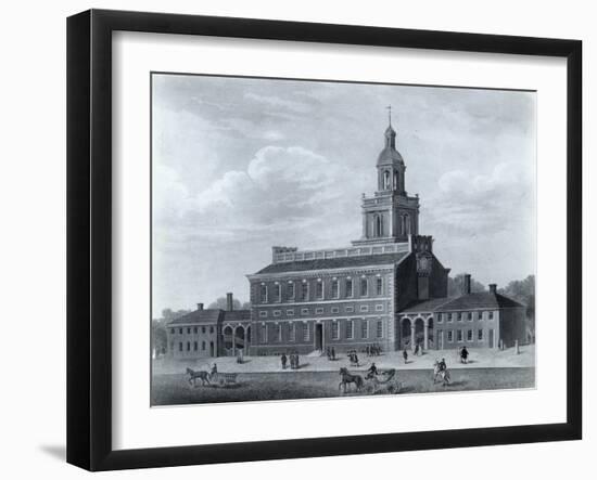 Illustration of Independence Hall-null-Framed Giclee Print