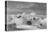 Illustration of Inuits Building an Igloo-Edward Finden-Stretched Canvas