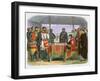 Illustration of King John signing the Magna Carta, 19th century-James William Edmund Doyle-Framed Giclee Print